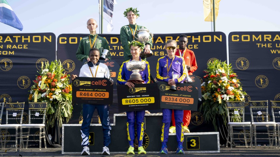 Comrades Marathon 2026 winners. Gerhard Duraan/Gallo Images