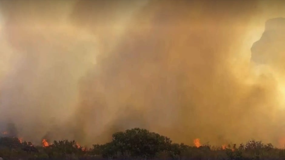 Table Mountain fire