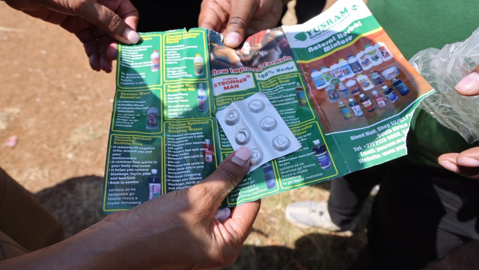 Police-led search and seizure at five schools led to the discovery of nyaope, dagga and abortion pills. Supplied by Gauteng Department of Education. 