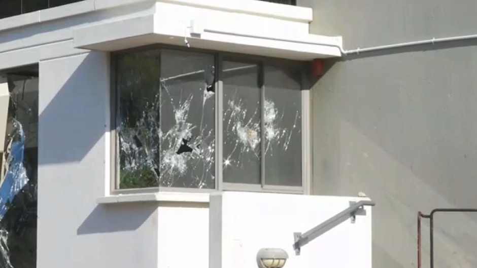 A security booth at the CPUT campus.