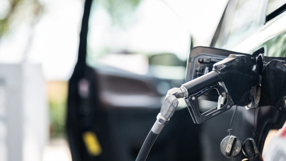 File: A fuel pump at a petrol station. Brandon Bell/Getty Images via AFP