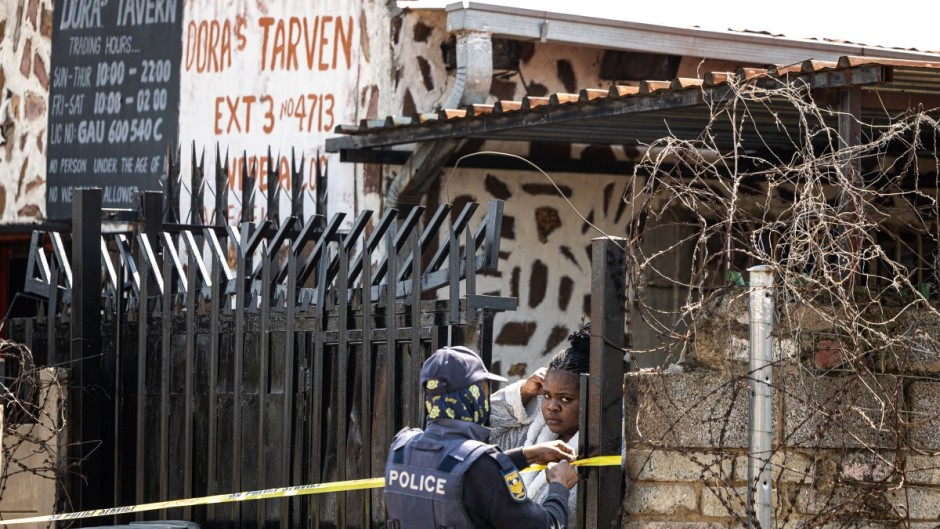 Carletonville tavern shooting claimed 17 lives. Photo by EMMANUEL CROSET / AFP