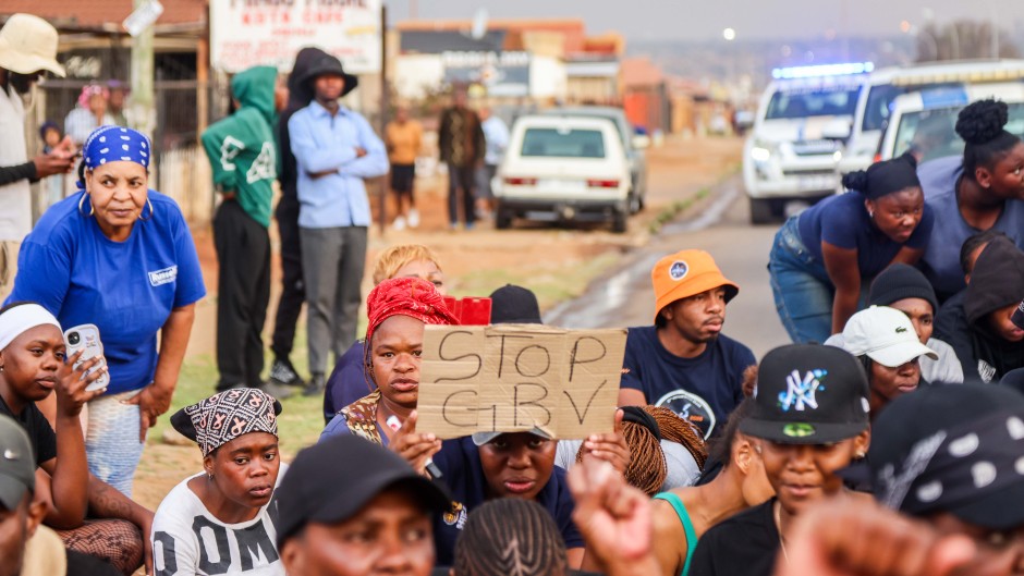 Kwa-Thema community members during a Gender Based Violence (GBV) Community March in Kwa-Thema on September 17, 2026 in Springs, South Africa.  (Photo by Gallo Images/OJ Koloti)