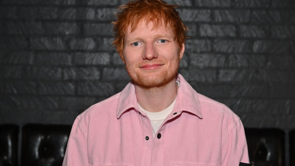 Ed Sheeran at Deadline Spotlight: Anatomy of a Song - "F1" held at The Motoring Club on January 09, 2026 in Los Angeles, California. (Photo by Earl Gibson III/Deadline via Getty Images)
