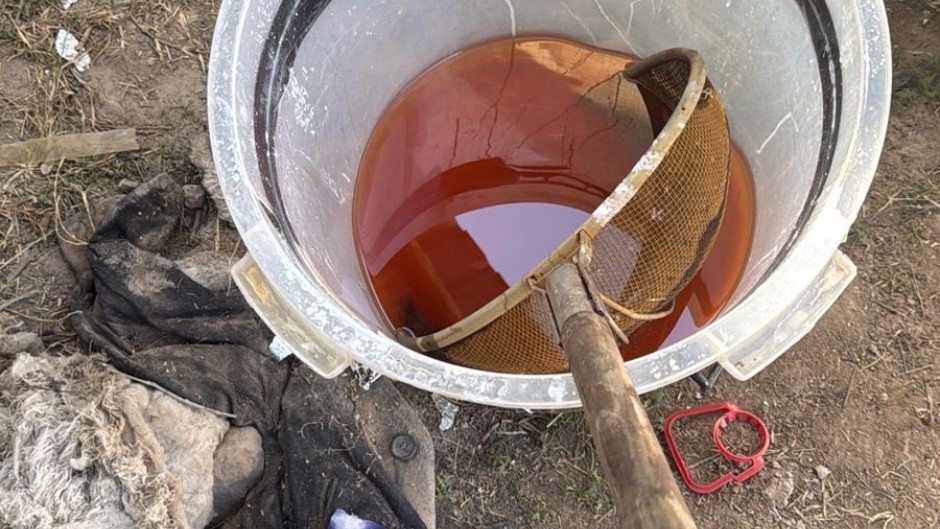 Equipment and materials believed to have been used to manufacture crystal methamphetamine. X/@SAPoliceService