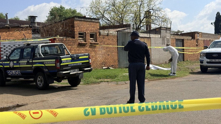 The crime scene in KwaThema. eNCA/Nabeelah Shaikh
