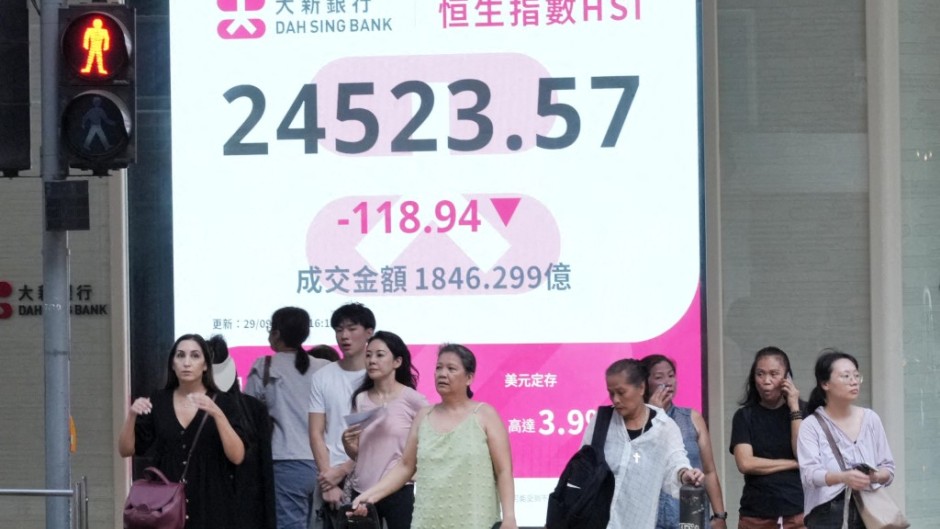 The Hang Seng index. stringer/cnsphoto/Imaginechina via AFP