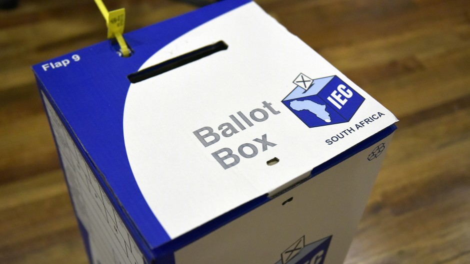 An IEC ballot box for the elections. GettyImages/Nigel Jared