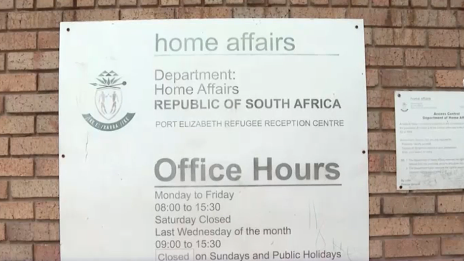 Home Affairs Port Elizabeth refugee reception centre.