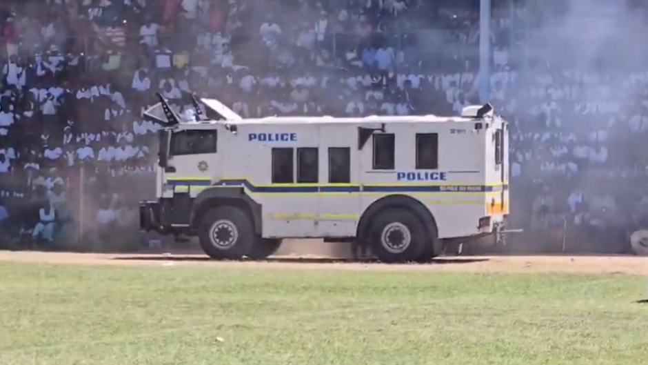 Police officers taking part in the festive season campaign. X/@SAPoliceService