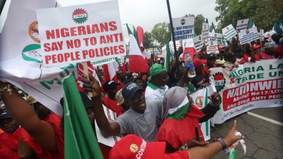 Hundreds of workers in Nigeria across all sectors went on strike on Wednesday  