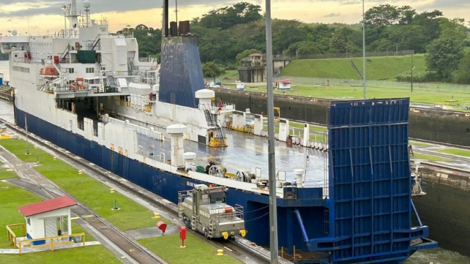 The canal relies on rainwater to move cargo ships through a series of locks that function like water elevators, raising the vessels up and over the continent between the Atlantic and Pacific Oceans
