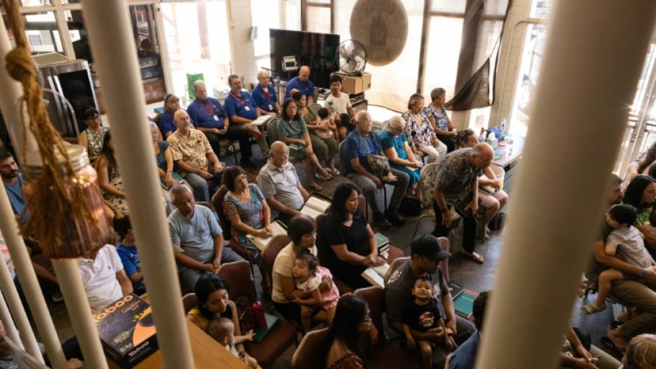One member of the flock volunteered his cafe in Kahului as a makeshift church, where a shell-shocked congregation could gather