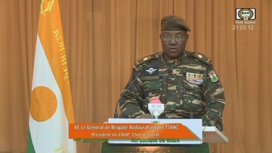 General Abdourahamane Tiani took power after army officers toppled Niger's elected leader Mohamed Bazoum on July 26 