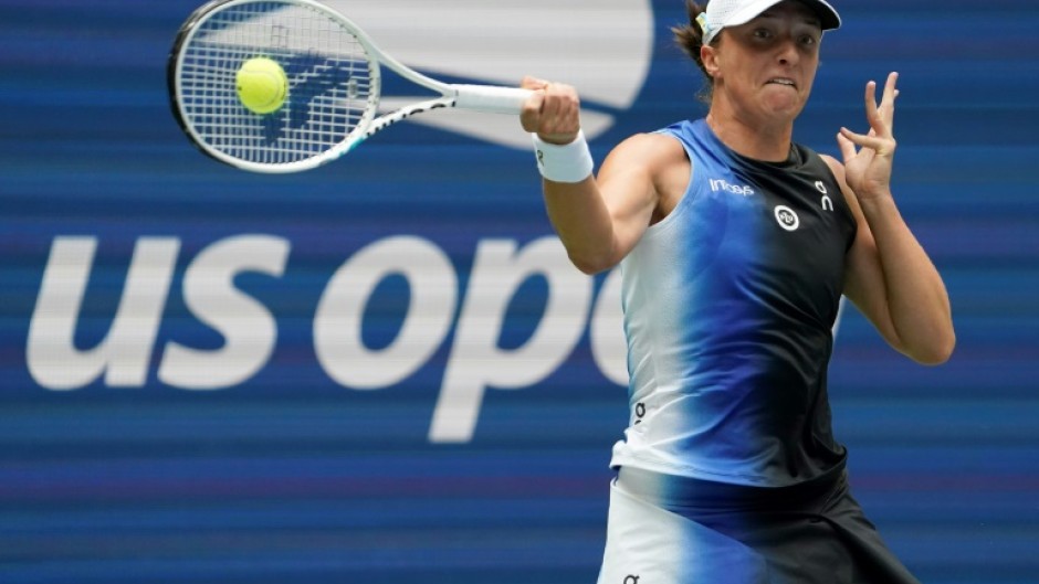 Iga Swiatek dropped only one game in her first-round match at the US Open