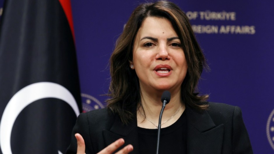 Najla al-Mangoush, the foreign minister of Libya's internationally recognised government 