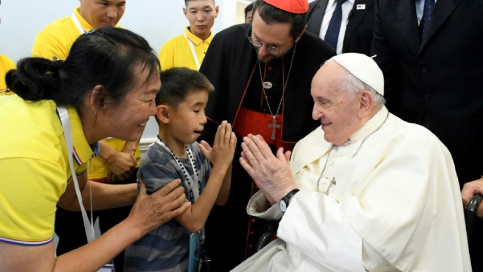 Pope Francis inaugurated a shelter and clinic on the outskirts of Mongolia's capital