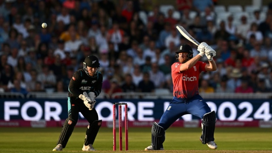 Dashing innings - England's Jonny Bairstow on his way to 73 in the fourth T20 against New Zealand at Trent Bridge