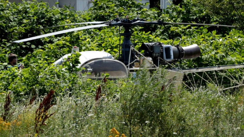 The hijacked helicopter used in the jailbreak was later found abandoned