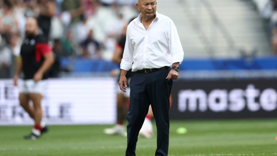 'Perfect' start: Eddie Jones pictured on Saturday as Australia defeated Georgia