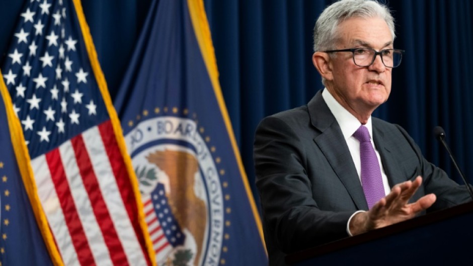 Federal Reserve Board Chairman Jerome Powell speaks following a Federal Open Market Committee meeting in July 2023