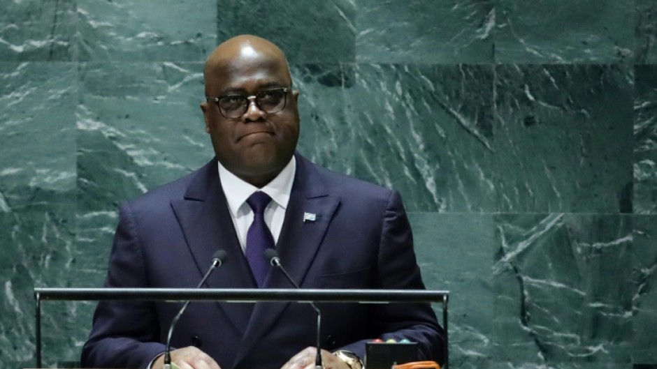 DR Congo President Felix Tshisekedi Tshilombo addresses the 78th United Nations General Assembly