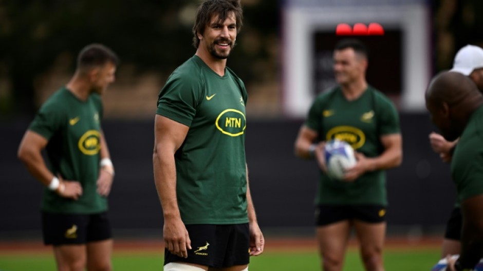 Eben Etzebeth during a training sessions this week