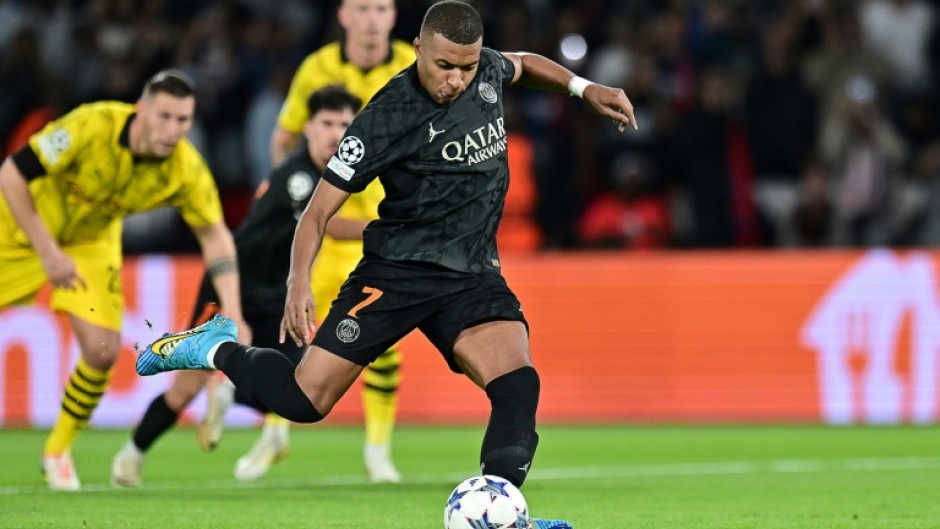 Kylian Mbappe's penalty put Paris Saint-Germain on the way to victory against Borussia Dortmund on Tuesday