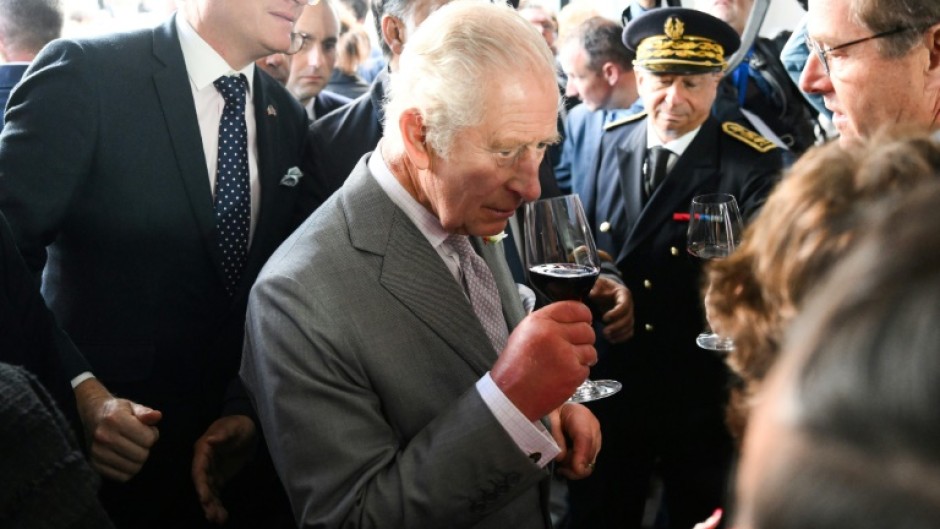 Charles sampled local produce in Bordeaux