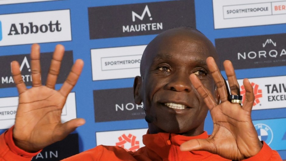 Kenya's Eliud Kipchoge will be among the top-flight runners participating Sunday, a year after having set a new world record on the same course
