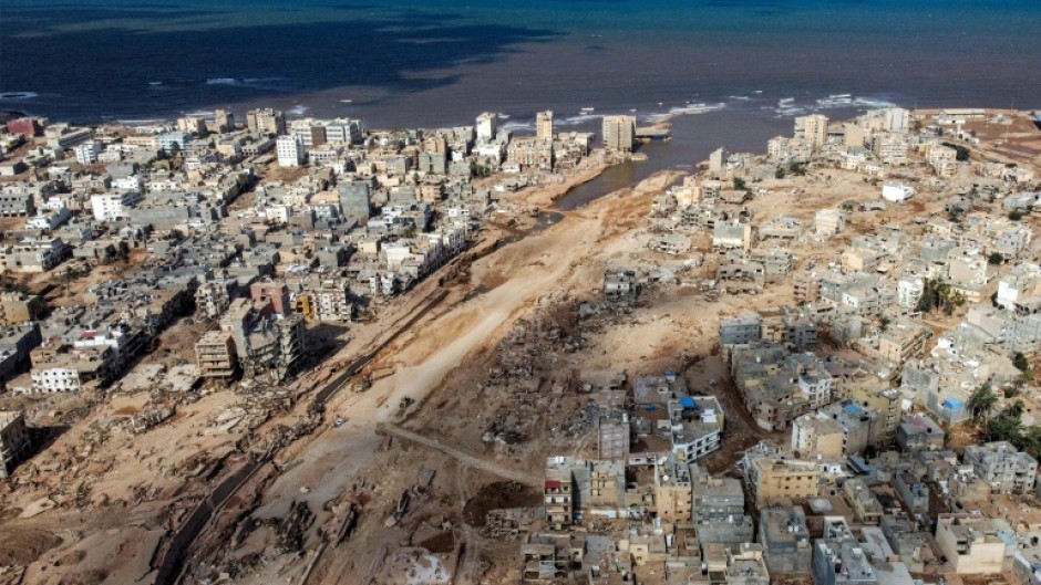 Flash floods in the eastern Libyan city of Derna razed entire neighbourhoods