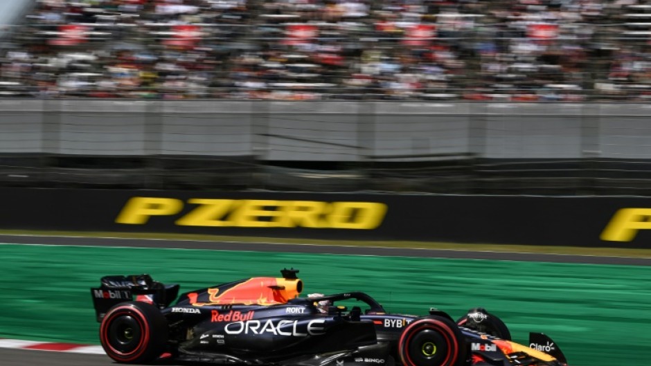Red Bull Racing's Dutch driver Max Verstappen took pole position for Sunday's Japanese Grand Prix