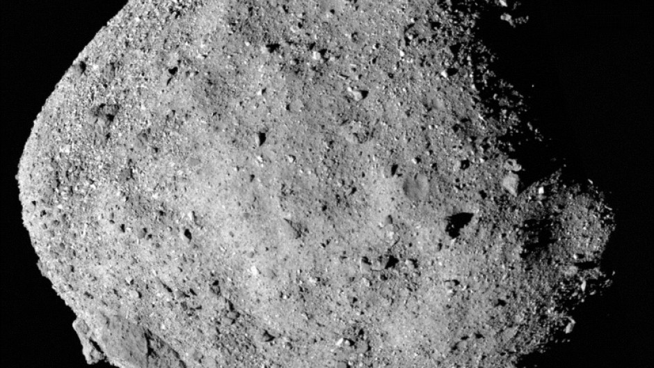 This image, taken by NASA's Osiris-Rex probe on December 2, 2018, shows the asteroid Bennu 