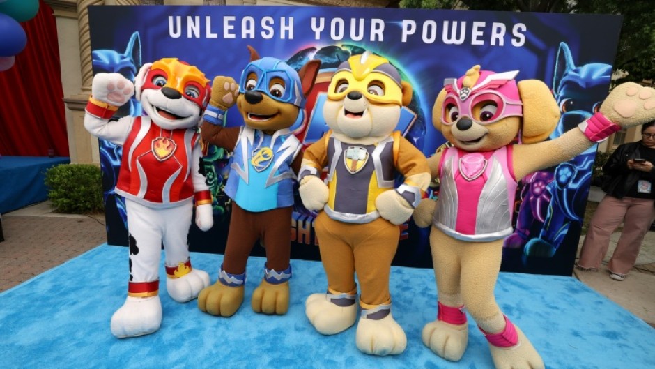 The 'Paw Patrol' mascots attend a screening of 'Paw Patrol: The Mighty Movie' in Los Angeles on September 17, 2023 