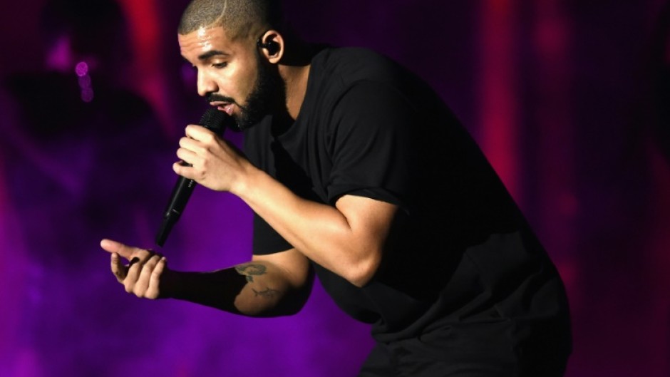 Canadian rapper Drake performs onstage at a music festival in Las Vegas in 2016 