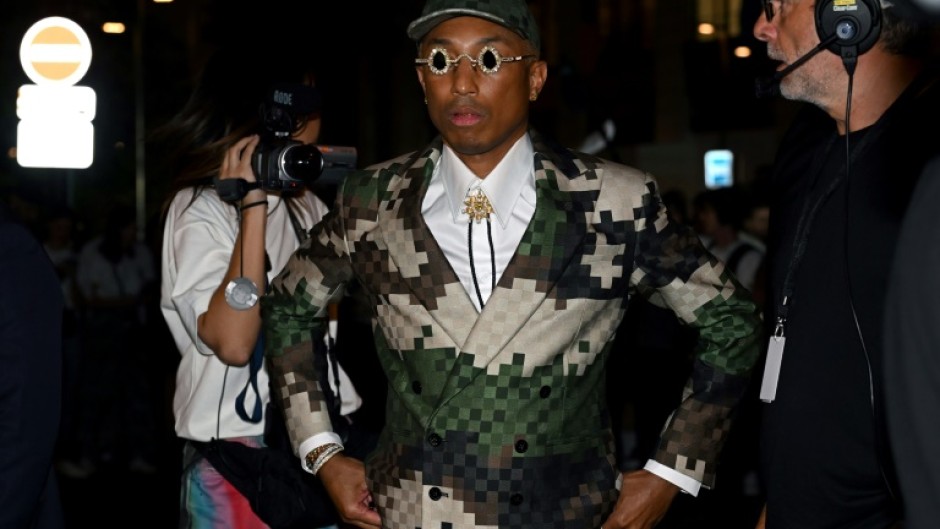 Pharrell presented his debut collection in Paris in June 