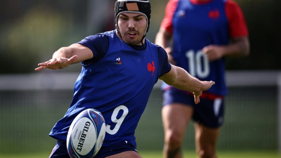 Antoine Dupont suffered a fractured jaw in the pool match against Namibia