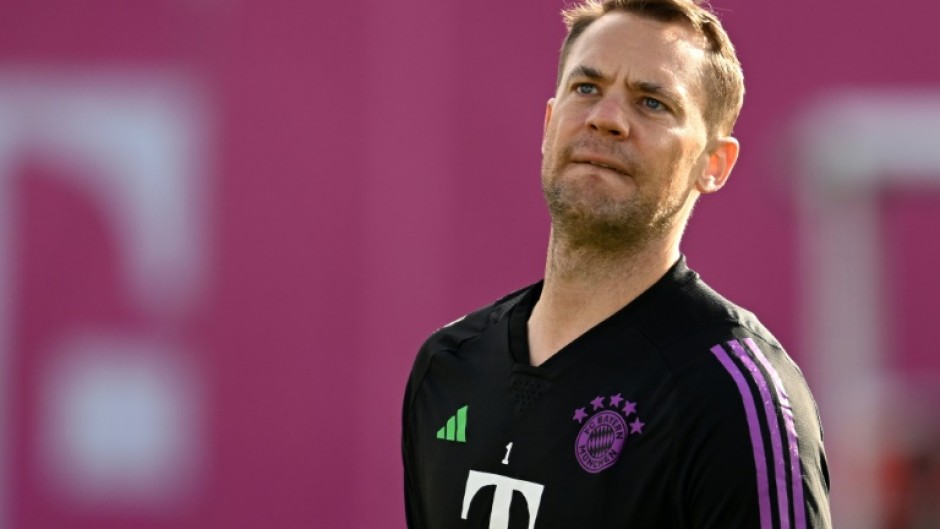Manuel Neuer in training this week. The Bayern Munich and Germany goalkeeper is set to return on Saturday after almost 11 months out injured