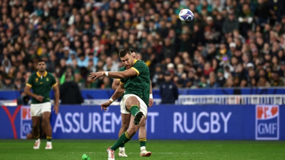 Handre Pollard kicked all of South Africa's points to win a record fourth World Cup