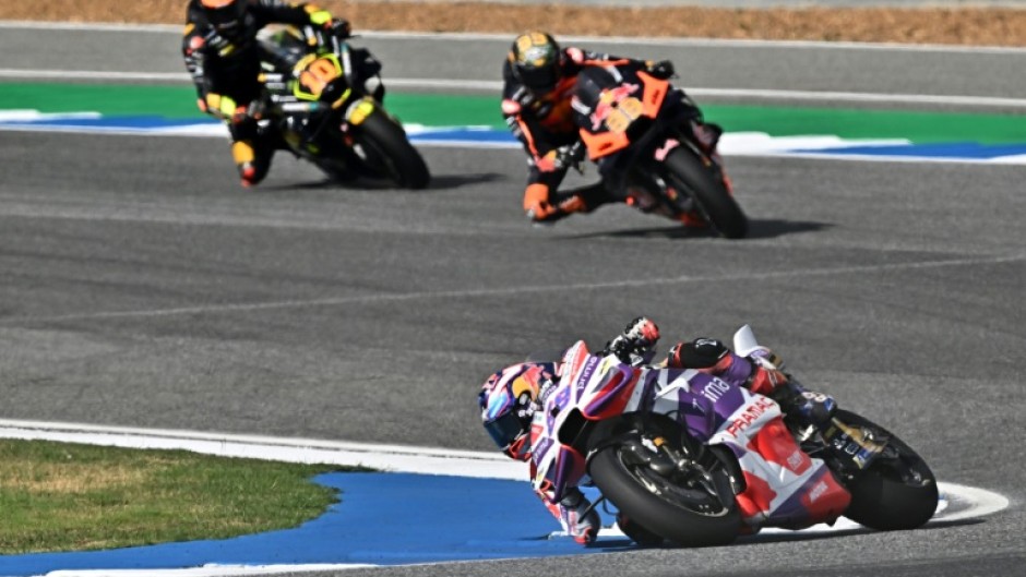 Spain's Jorge Martin led from pole to chequered flag to win the Thailand MotoGP sprint race 