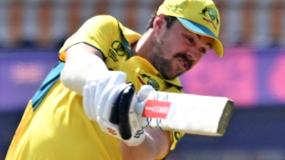 Returned with interest: Australia's Travis Head on his way to a century on Saturday