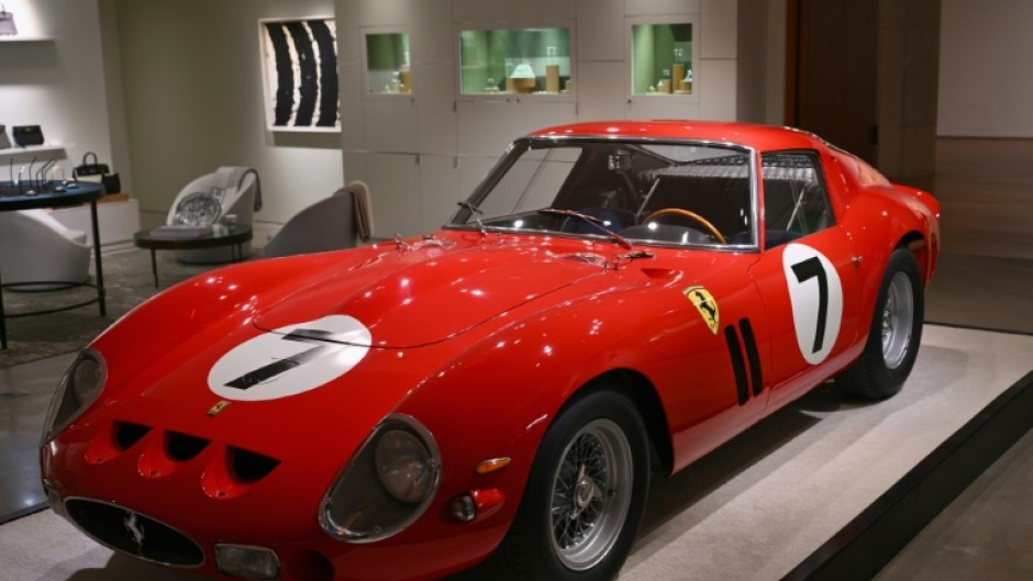 The 1962 Ferrari 250 GTO is displayed at a preview at Sotheby’s in New York on November 2, 2023 
