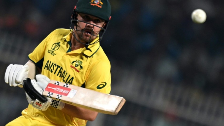 Star man: Australia's Travis Head plays a shot on Thursday