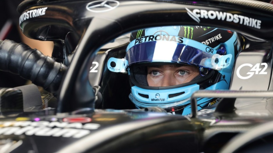 George Russell of Mercedes topped the bill