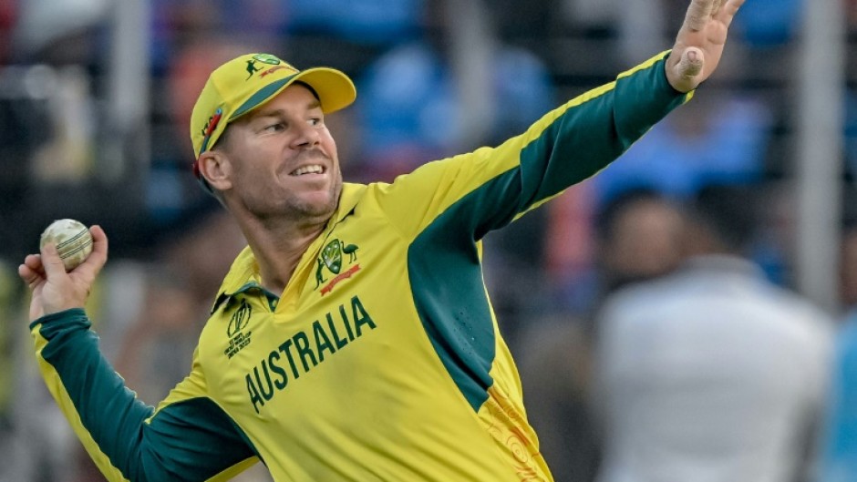 David Warner in action for Australia at the World Cup