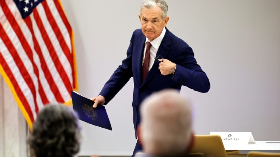 Federal Reserve Chair Jerome Powell said policy makers had begun to discuss interest rate cuts expected in 2024