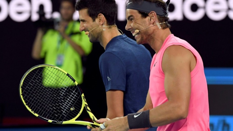 Novak Djokovic of Serbia (L) and Rafael Nadal of Spain (R) are preparing for a new season in Australia