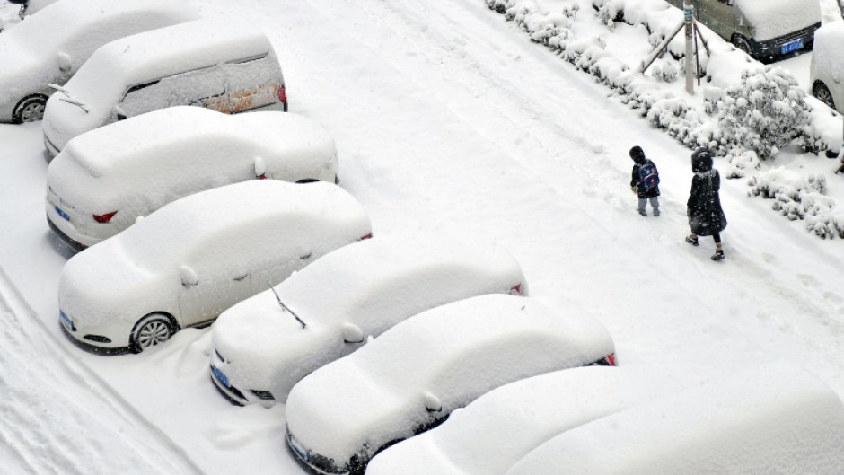 The brutal cold follows a summer of record-smashing heat and devastating floods across the country's north