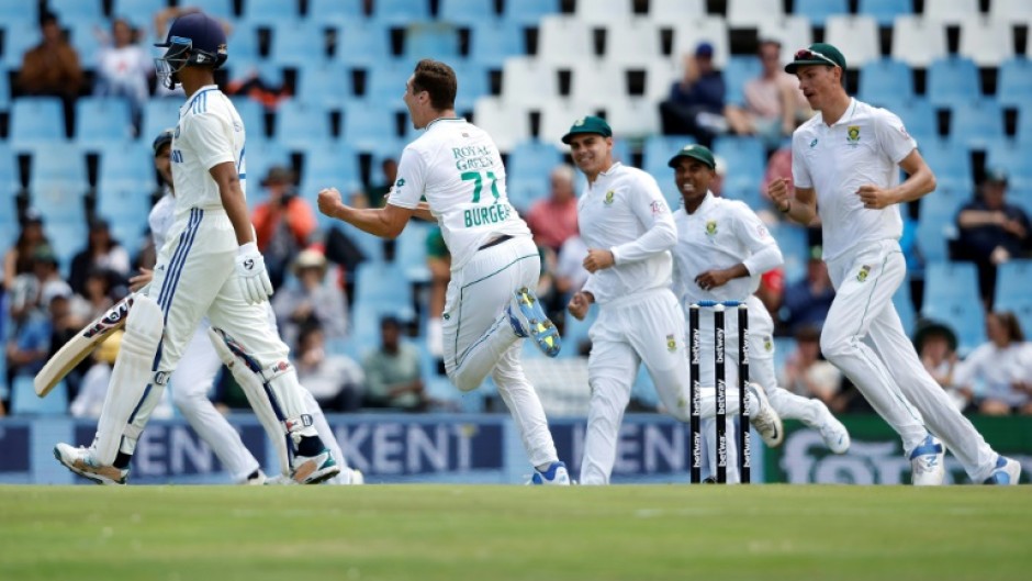 South Africa's Kagiso Rabada in action on the opening day of the first cricket Test against India at SuperSport Park in Centurion