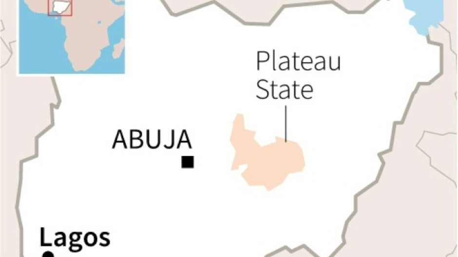 Map of Nigeria locating Plateau State 